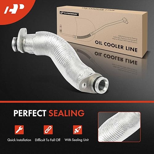 Miniatura 2 de A-Premium Línea de retorno de aceite del turbocompresor compatible con BMW 330i 330i xDrive 530i 530i xDrive 2017-2019, X1 X2 X3 X4 2018-2019, Z4 y
