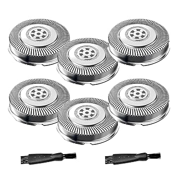 6 Pack SH71/52 Replacement Heads Compatible with Philips Norelco Series 7000 and Angle 5000 Series, SH71 Upgraded Replacement Blades Compatible with Philips Electric Shaving Series 7000 S7311 S7370