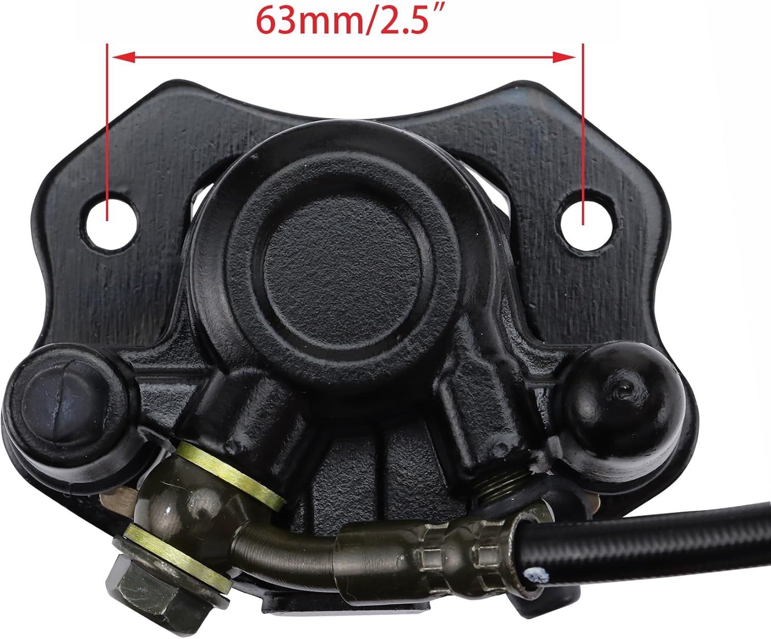 WOOSTAR Left Hydraulic Rear Disc Brake Master Cylinder Caliper Assembly Replacement for Taotao 50cc 70cc 90cc 110cc 125cc Chinese ATV Quad Go Kart Mini Bike