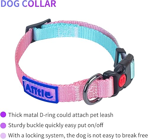 Miniatura 5 de AIITLE Easy Walk - Juego de arnés y correa para perro, collar básico ajustable, correa resistente, arnés halter sin tirones, entrenamiento al aire