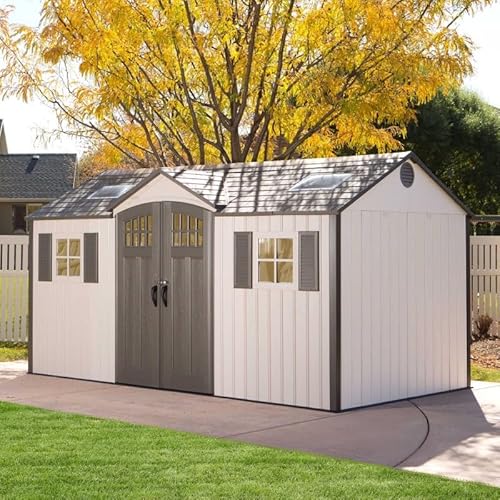 Lifetime 15x8 Storage Shed Kit W/Floor - Vertical Siding (60138) -  Sheds Deal, BHKH749