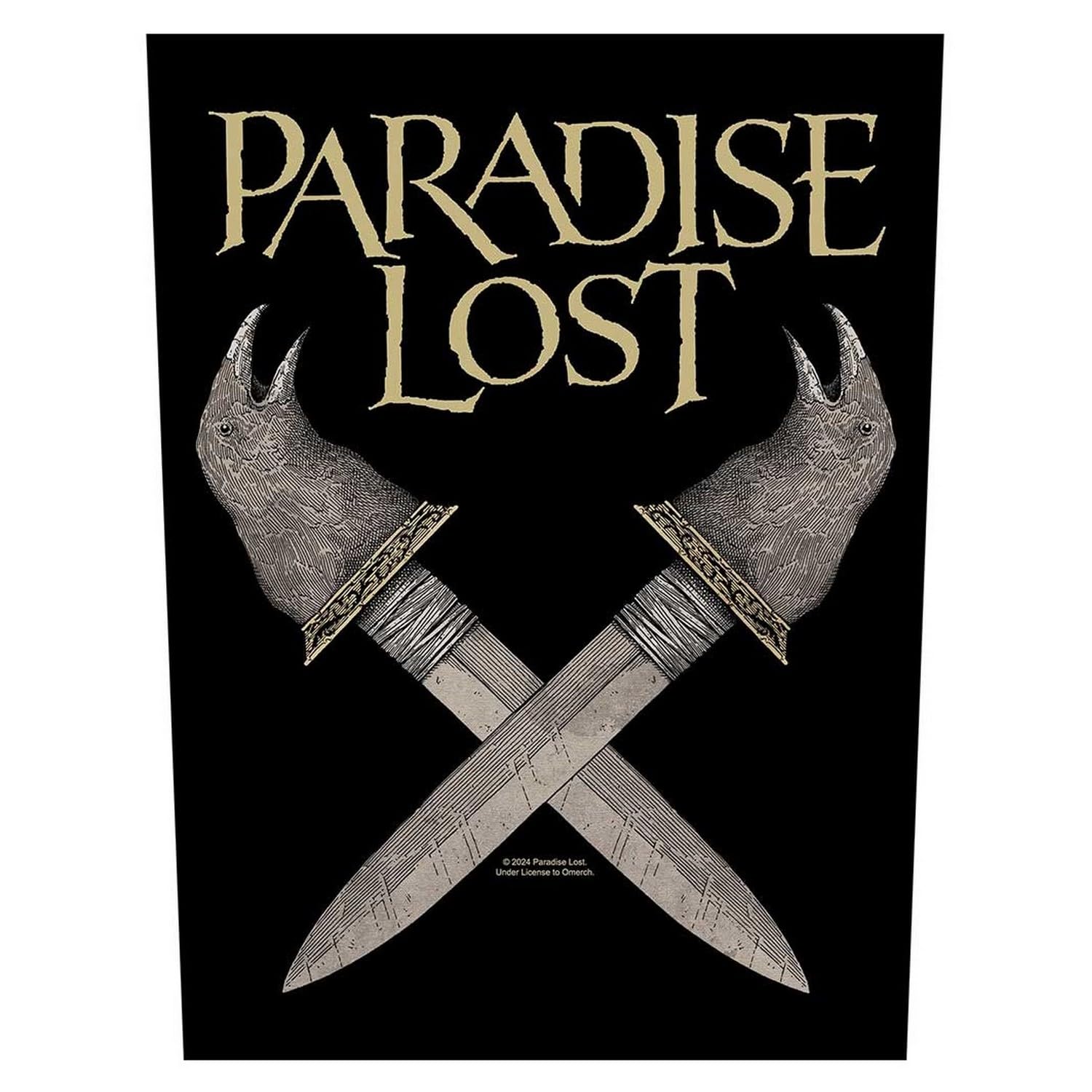 Razamataz Paradise Lost Obsidian Dagger Back Patch