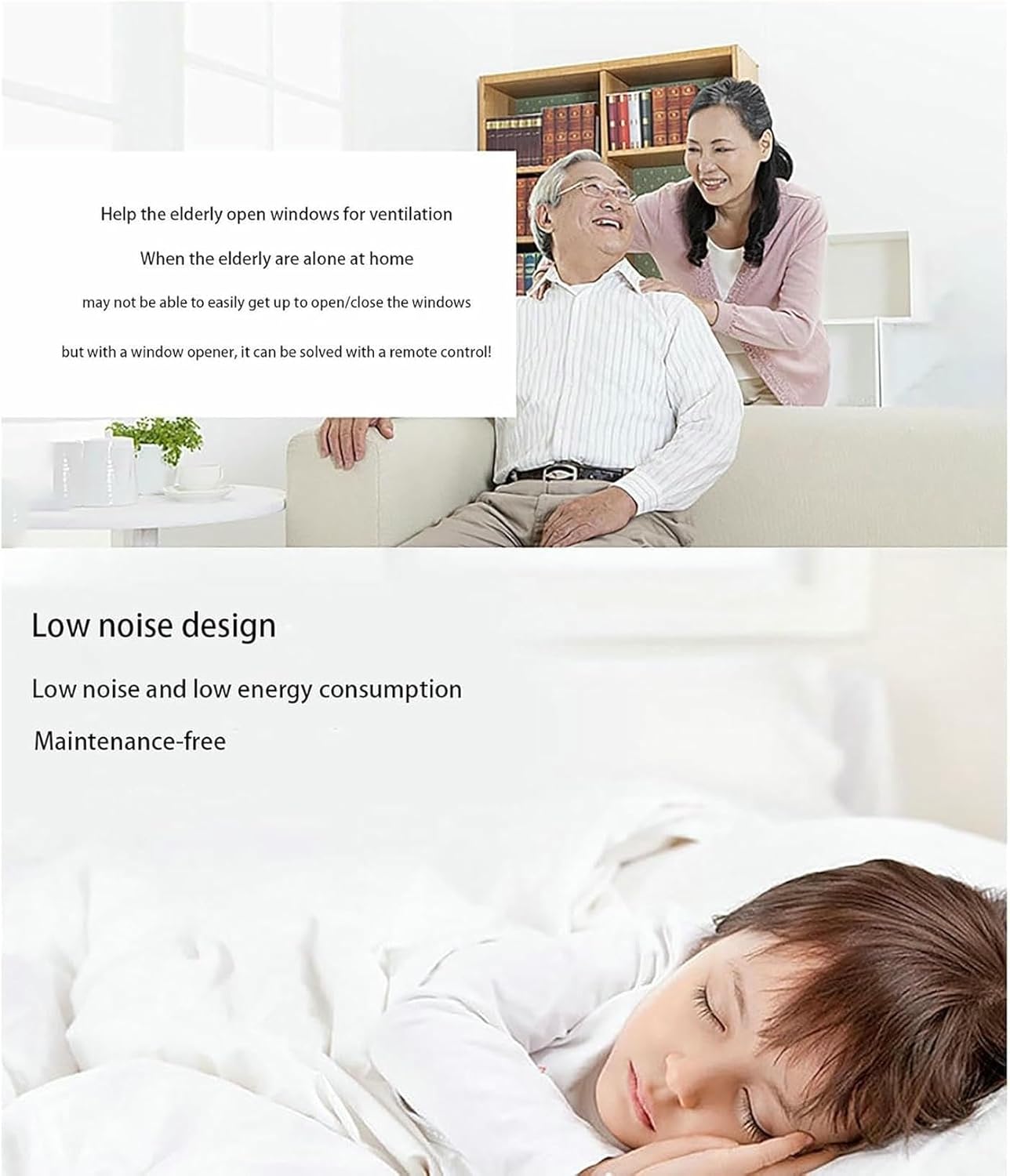 Electric Window Opener Actuator - Electric Chain Actuator for Skylight Windows and Greenhouses - Easy Installation, Durable Design for Enhanced Functionality