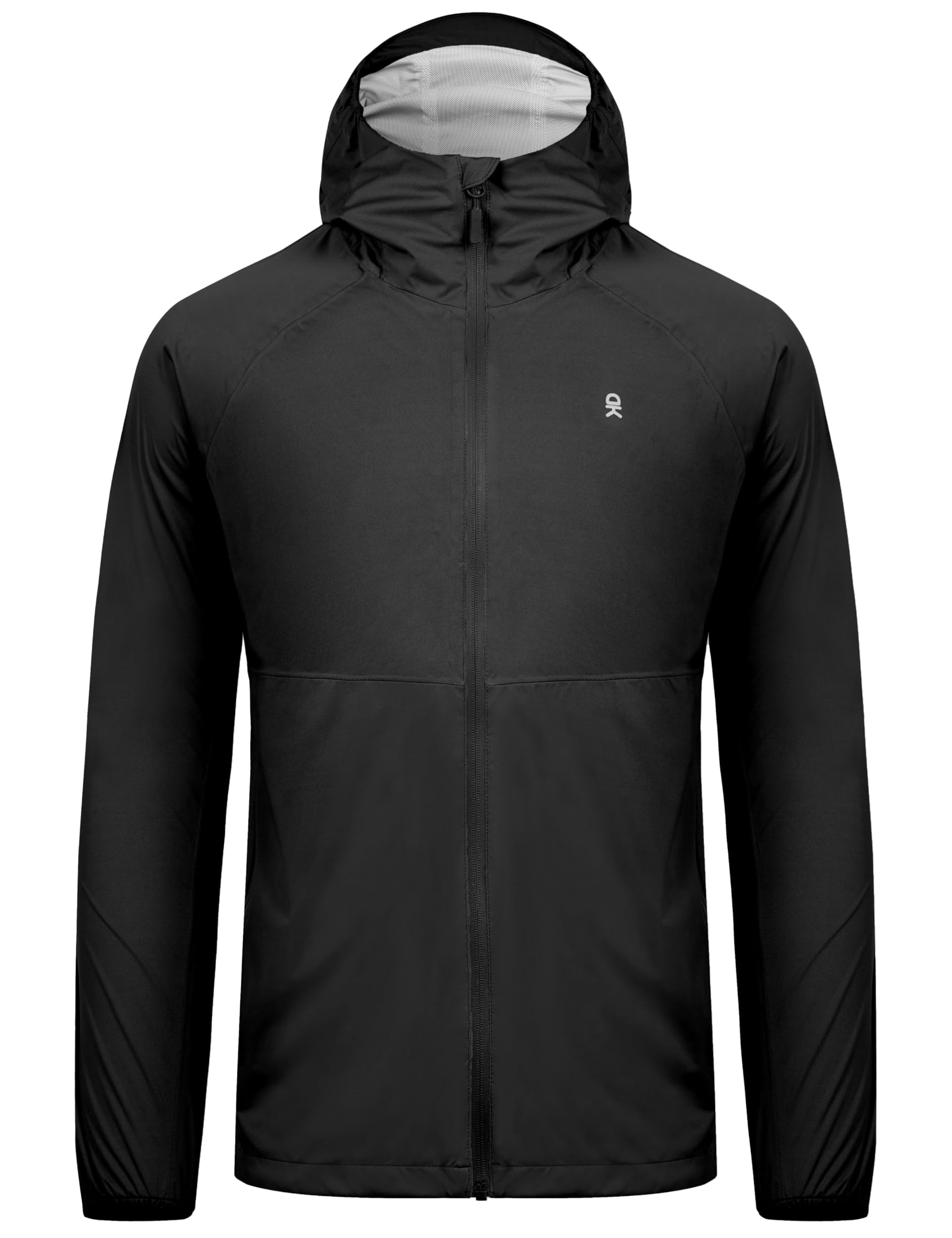 Little Donkey Andy Mens Ultra Light Rain Jacket, Stretch Waterproof Raincoat with Hood for Hiking, Running