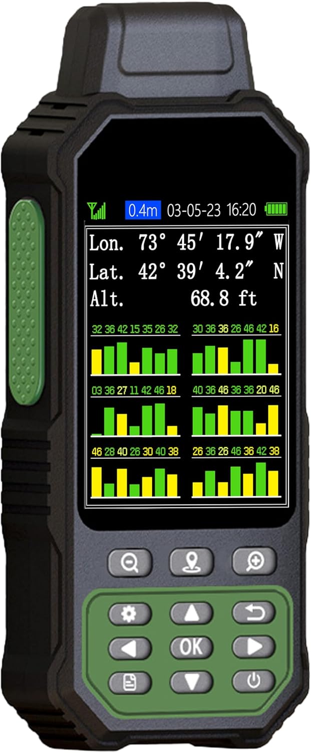 ZL190PLUS Land Surveying Equipment, Handheld GPS for Surveying with 3.2 Inch Color Screen, Multi-GNSS Support, 7 Measuring Models for Measuring Land Area, Length,Slope and Save Coordinates Points ZL190PLUS Land Surveying Equipment, Handheld GPS for Surveying with 3.2 Inch Color Screen, Multi-GNSS Support, 7 Measuring Models for Measuring Land Area, Length,Slope and Save Coordinates Points