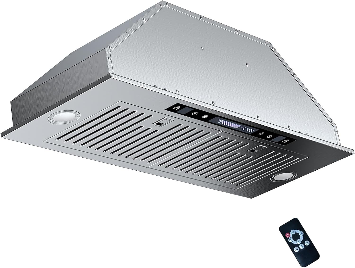 TABU Built-in Range Hood 36inch with 900CFM,Kitchen Hood Insert with 4 Speed Gesture Sensing/Remote Control/Touch, Delay Off Timer, 2Pcs Lights