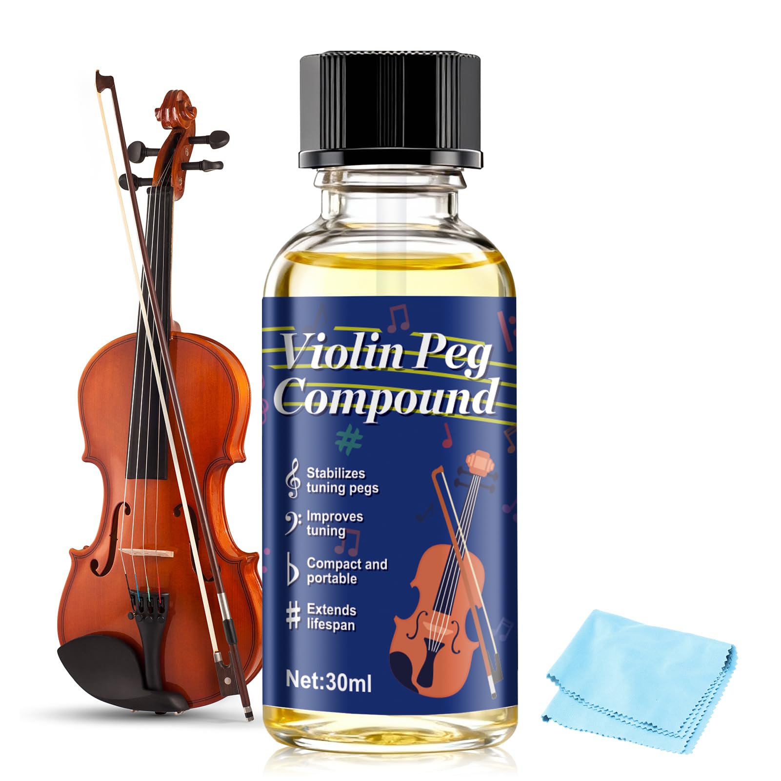JAOJAO Violin Peg Compound, Violin Peg Paste, 30ml