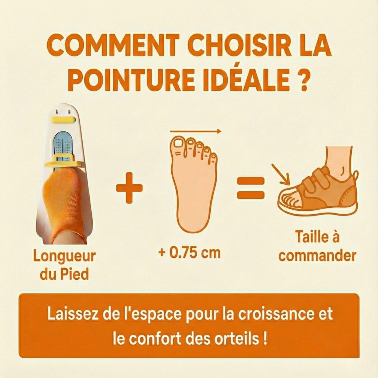 Pédimètre Bébé et Enfant (0-8 Ans) - Règle Mesure Pied Précise en CM pour Pointure Chaussure - Appareil de Mesure Ajustable, Solide en ABS & Ludique - Évite Les Erreurs de Taille - Blanc/Bleu