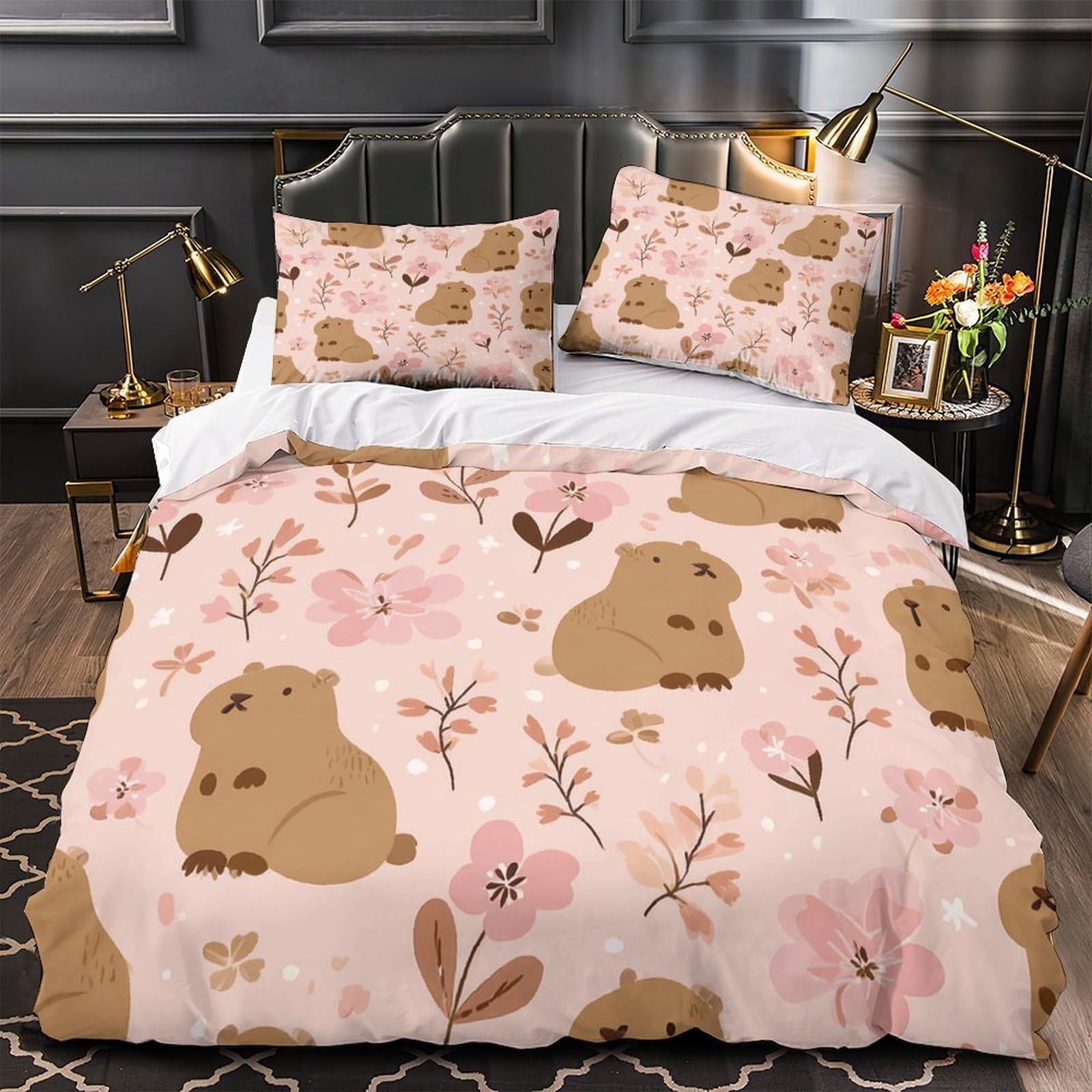 Housse de couette microfibre douce et hypoallergénique lit enfant