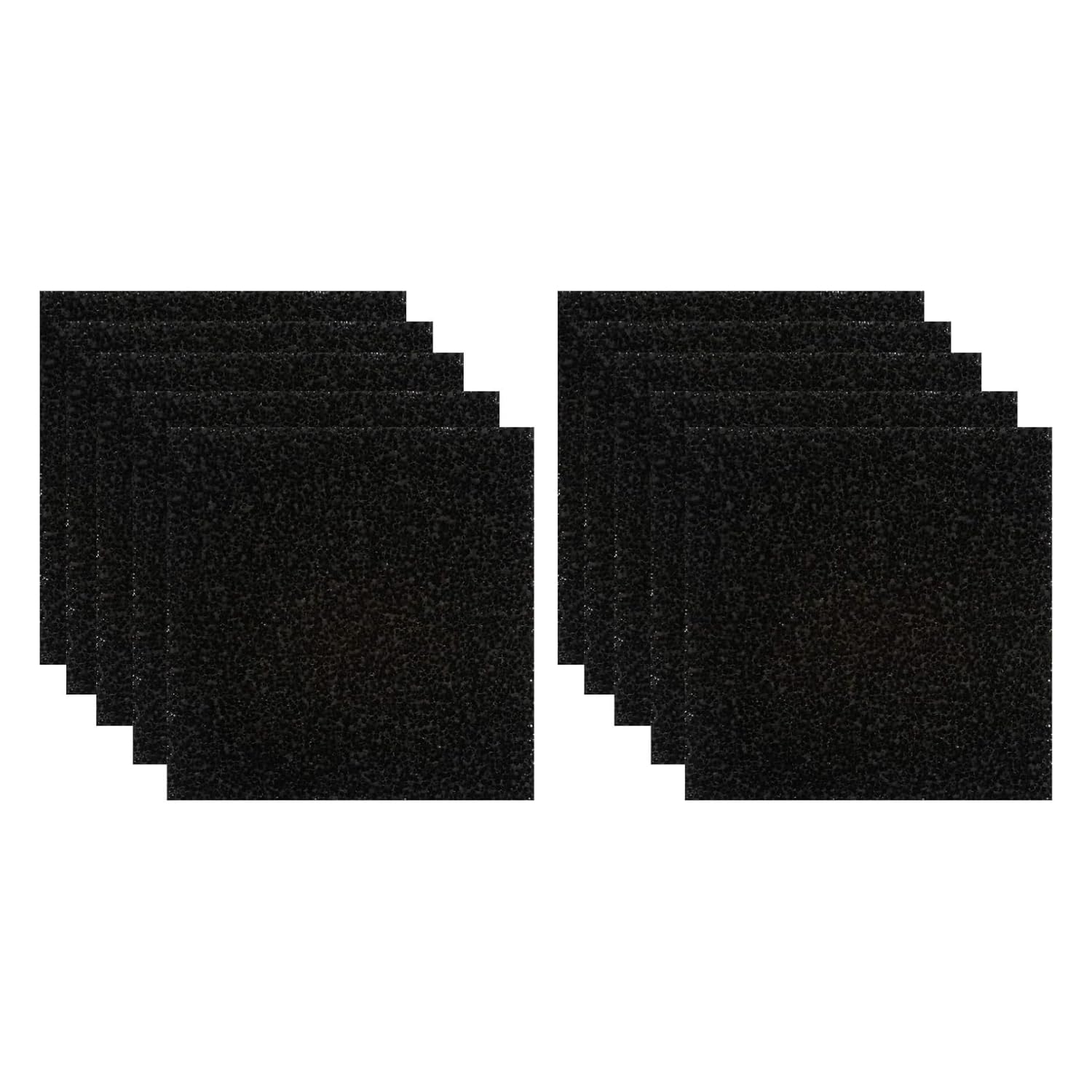 Filtr do Wyciągania Oparów Lutowniczych, 10 Sztuk Filtrów z Węglem Aktywnym Wymiennych Wkładów 13cm*13cm, Filtr Pochłaniacza Dymu do Filtrowania Szkodliwych Gazów, Zapachów