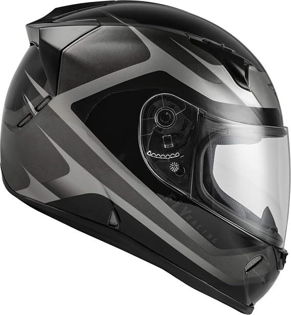Fly Racing 73-8383M Revolt Rush Helmet Grey/Black Md