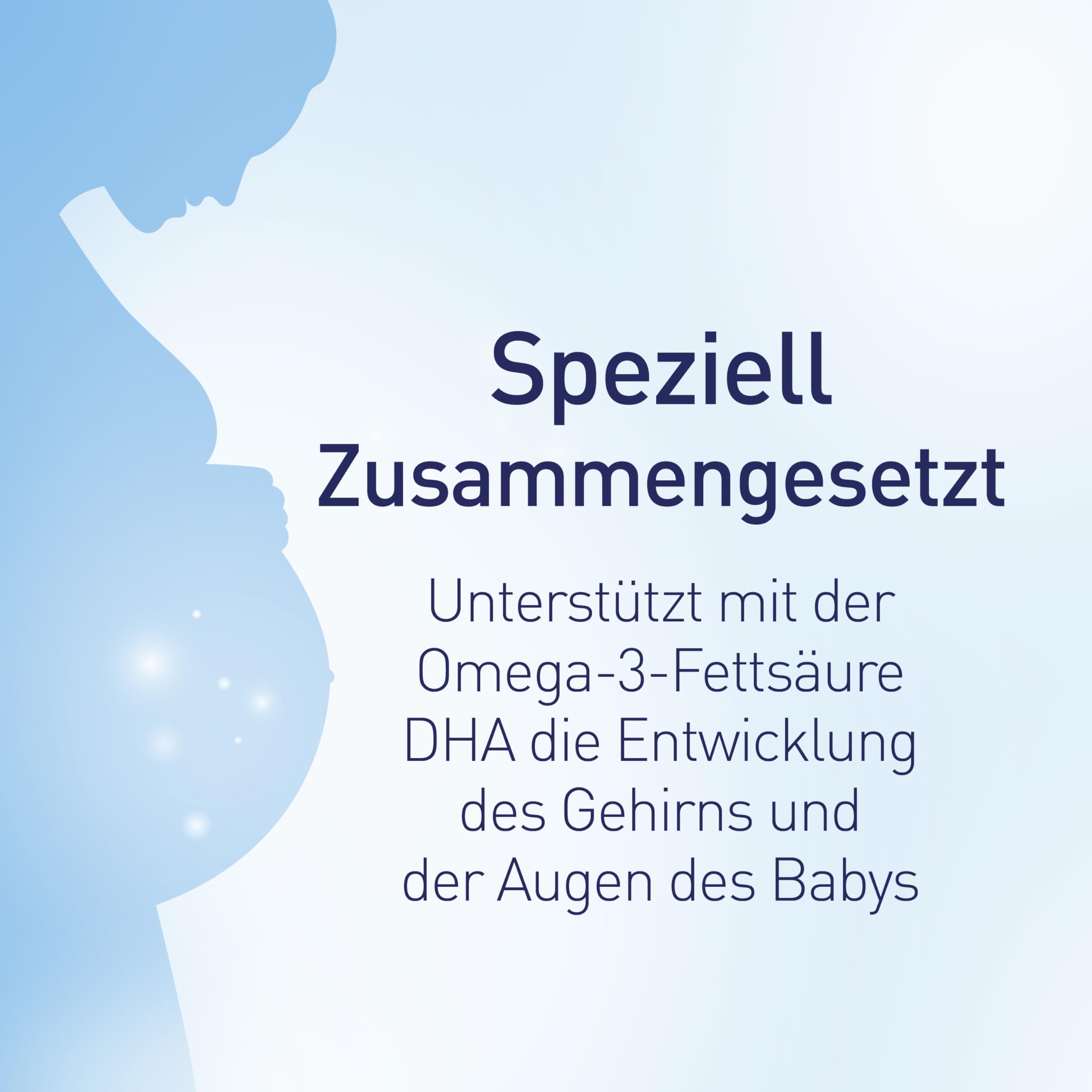 Elevit 2 | Schwangerschaftsvitamine für Mutter und Kind | Vitamine, Mineralstoffe & Omega-3-Fettsäuren | ab der 13. Schwangerschaftswoche | 60 Kapseln