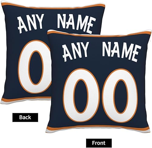 Miniatura 2 de Fundas de almohada personalizadas, fundas de almohada con nombres y números personalizados, regalo personalizado de otoño para fanáticos del estilo