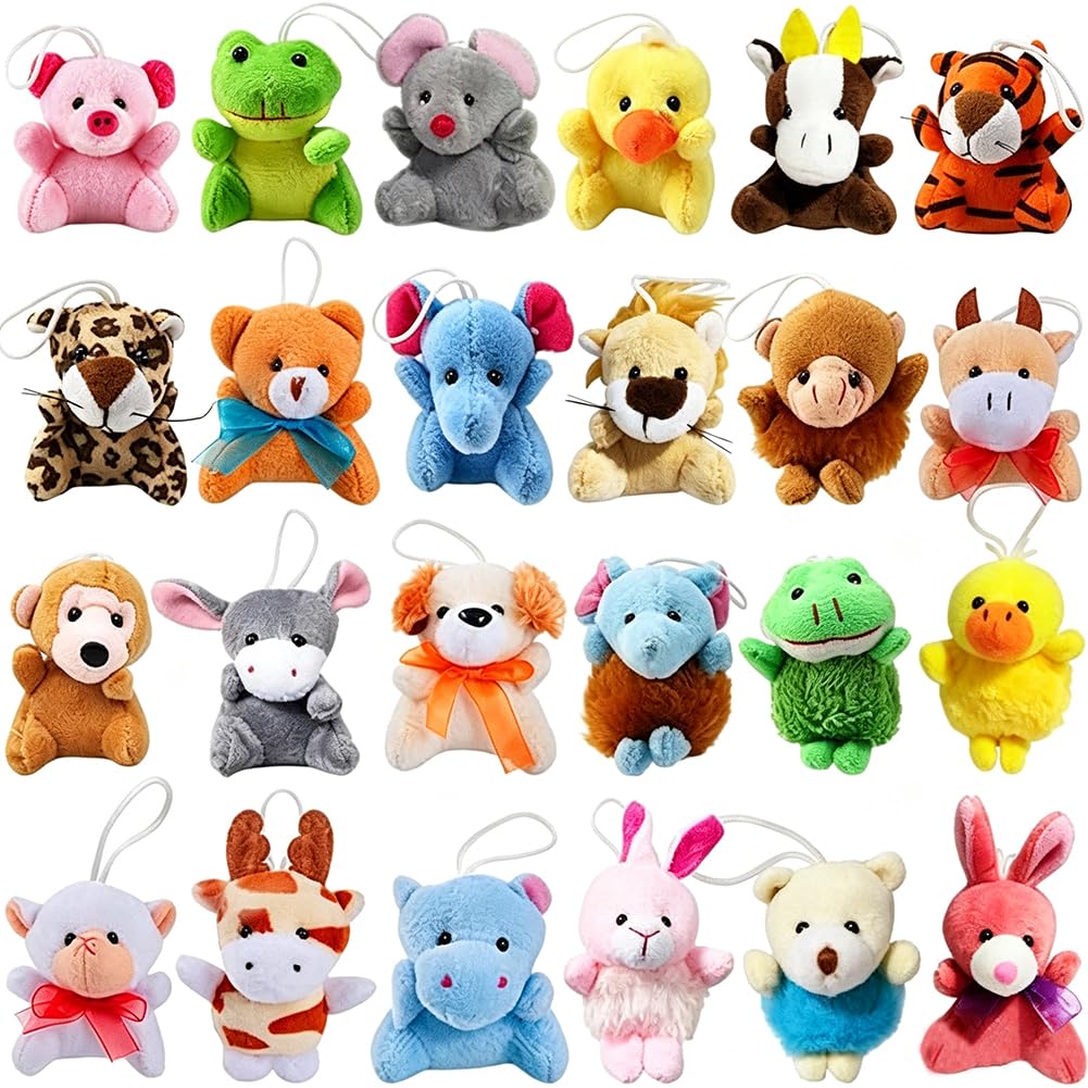 ぬいぐるみSSサイズ用2点セット24セット Amazon.co.jp: CAMIRUS ミニアニマルぬいぐるみセット 24個パック