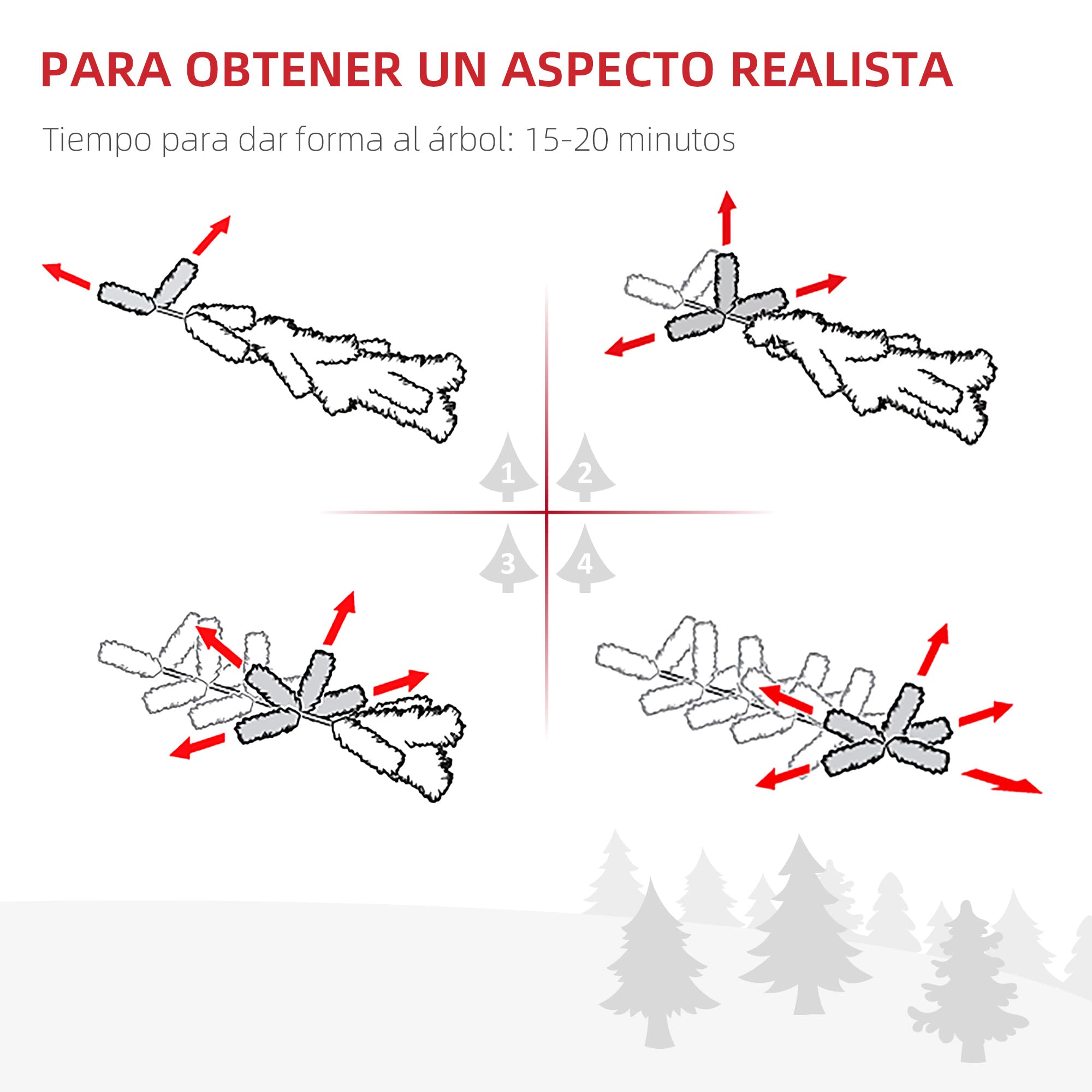 HOMCOM Árbol de Navidad Artificial 150 cm con 416 Ramas Hojas de Pet y Soporte de Metal Decoración Navideña para Interior Salón Fiestas Ø75x150 cm Verde