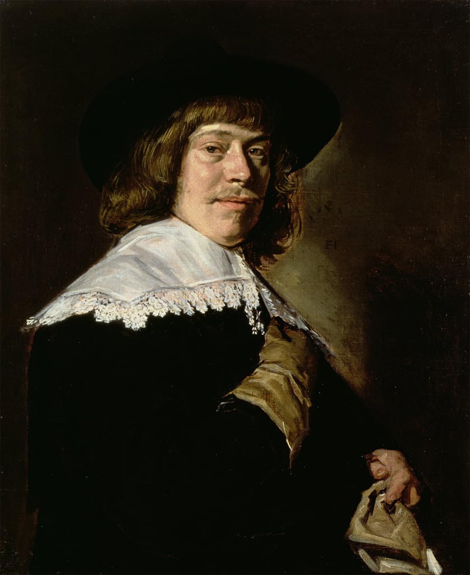 Posteriik No Frame Famous Print Pop Art Wall Art Graffiti Portrait Of A Young Man With A Glove By Frans Hals Art Prints For Home Decor 60X90cm