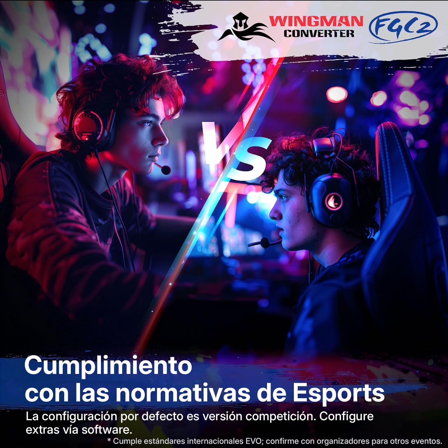 Mcbazel Brook Wingman FGC 2 Convertidor para PS5, Controlador con Cable PS5/PS4/XBox Series X|S/Xbox One/Xbox Elite/NS Switch/Arcade Stick a PS5/PC con Windows