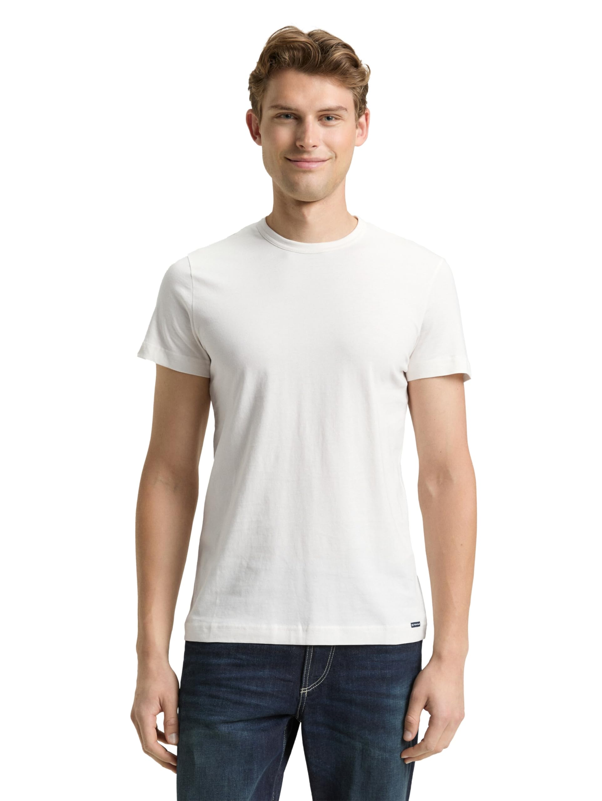 TOM TAILOR Herren Basic Fitted T-Shirt