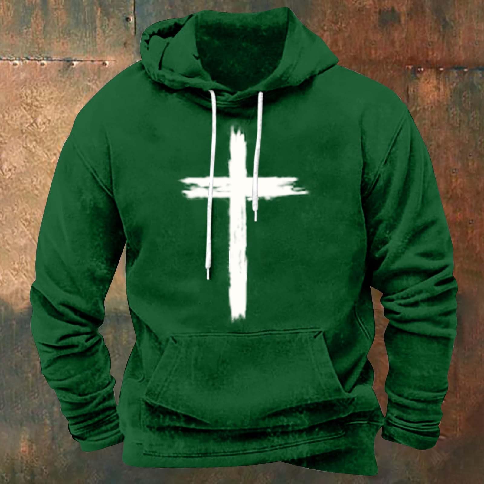 Chaqueta Verano Hombre Casual Hombres No Pero Conozco A Un Sudadera con Capucha Rockera (Green, XL) Men's Clothing Ropa Running Playa Tallas Grandes Muscle Fit Gimnasio Impermeable