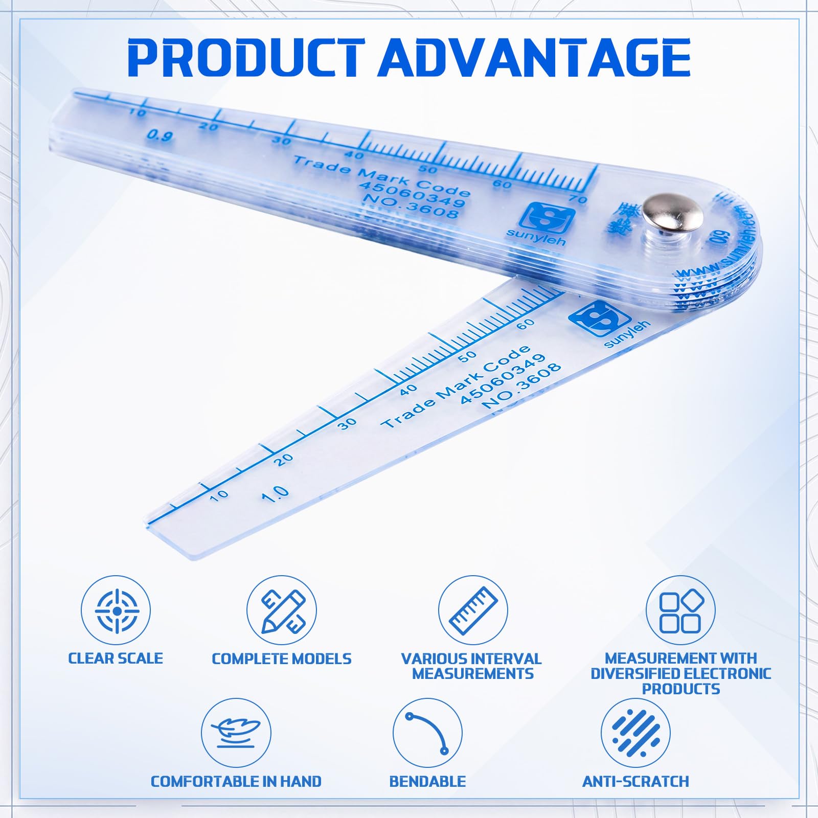 Plastic Feeler Gauge Set - 0.05mm to 1mm -3