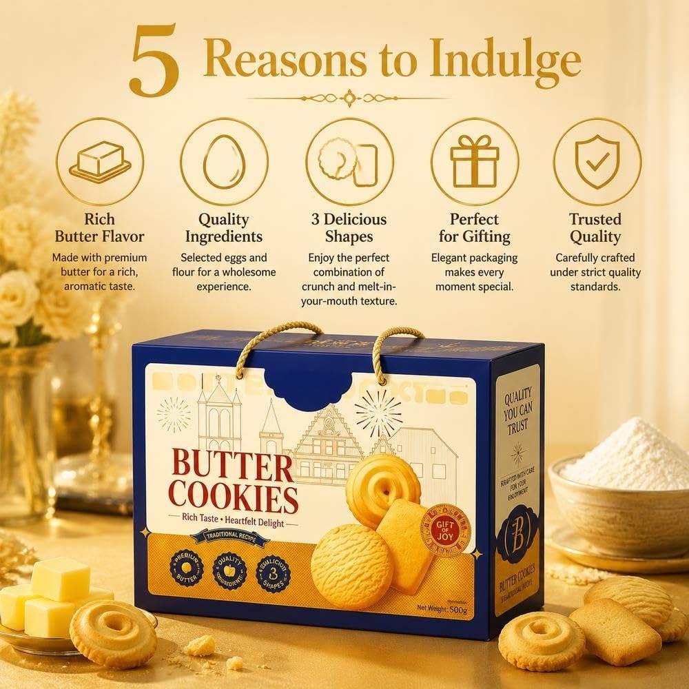 Galletas De Mantequilla Caja Surtida 500g Crispy Snack