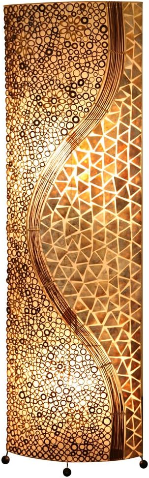 Globo GLOBO Vloerlamp BALI schelp bruin 25824