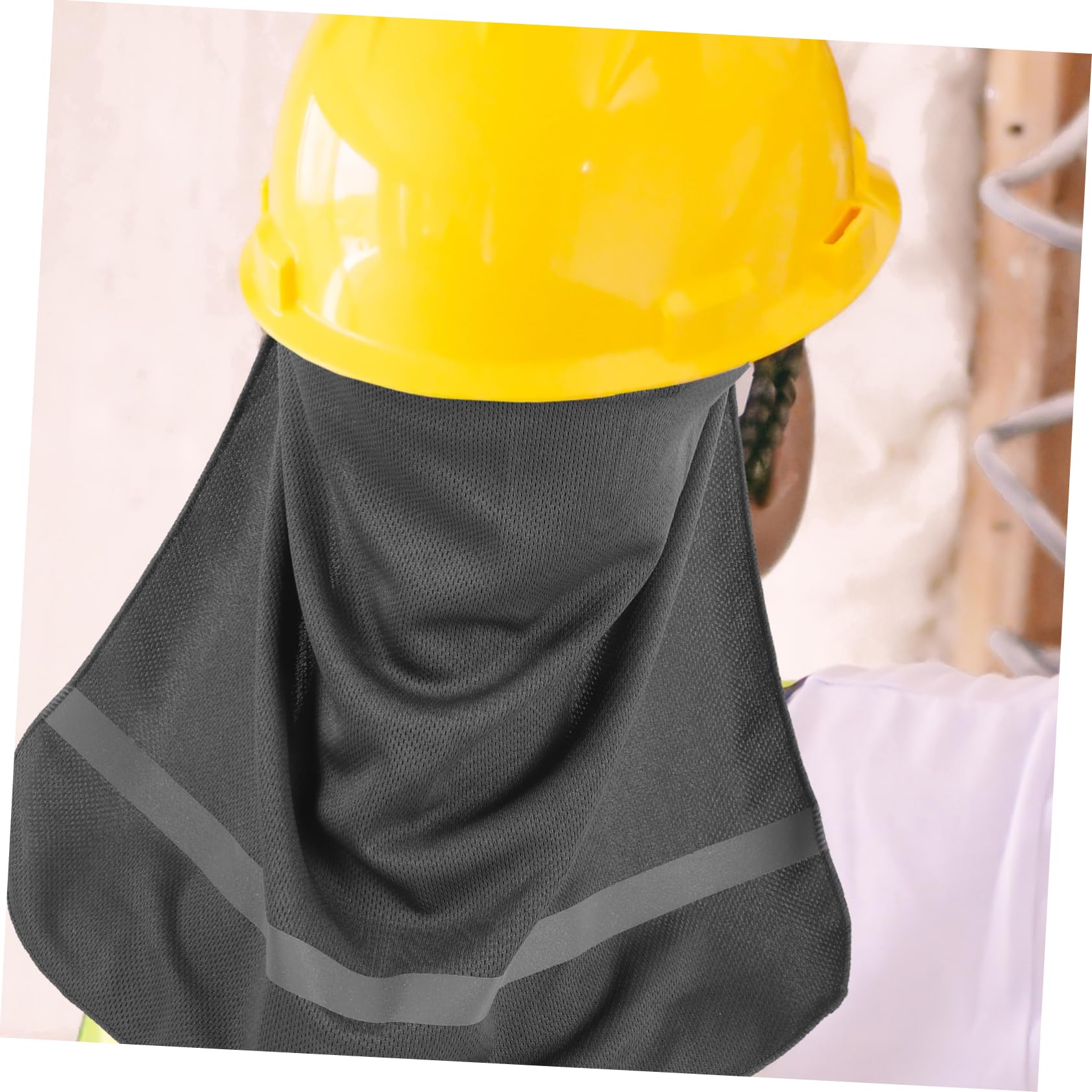 POPETPOP Sombrero Protector Solar para Casco Cuello Reflejante para Compatible Seguridad Oscuro