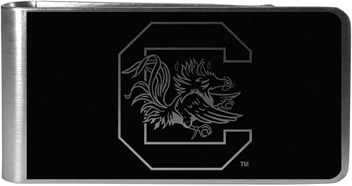 Siskiyou Sports NCAA Unisex Black and Steel Money Clip