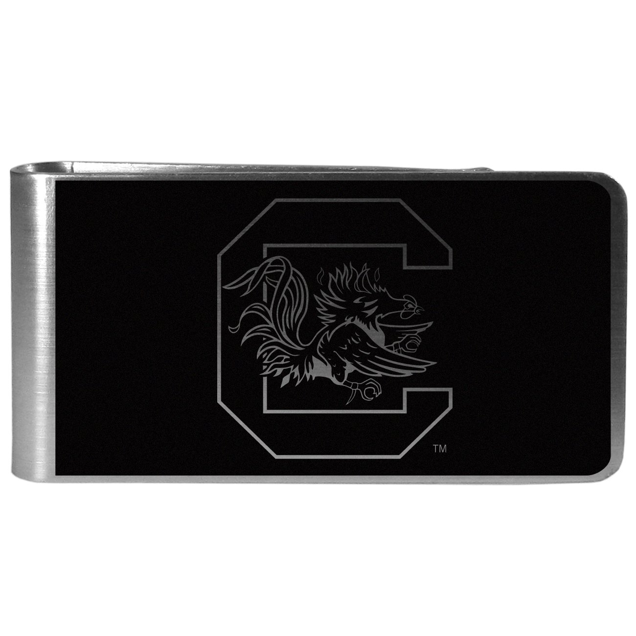 NCAA South Carolina Fighting Gamecocks Black & Steel Money Clip-image-22