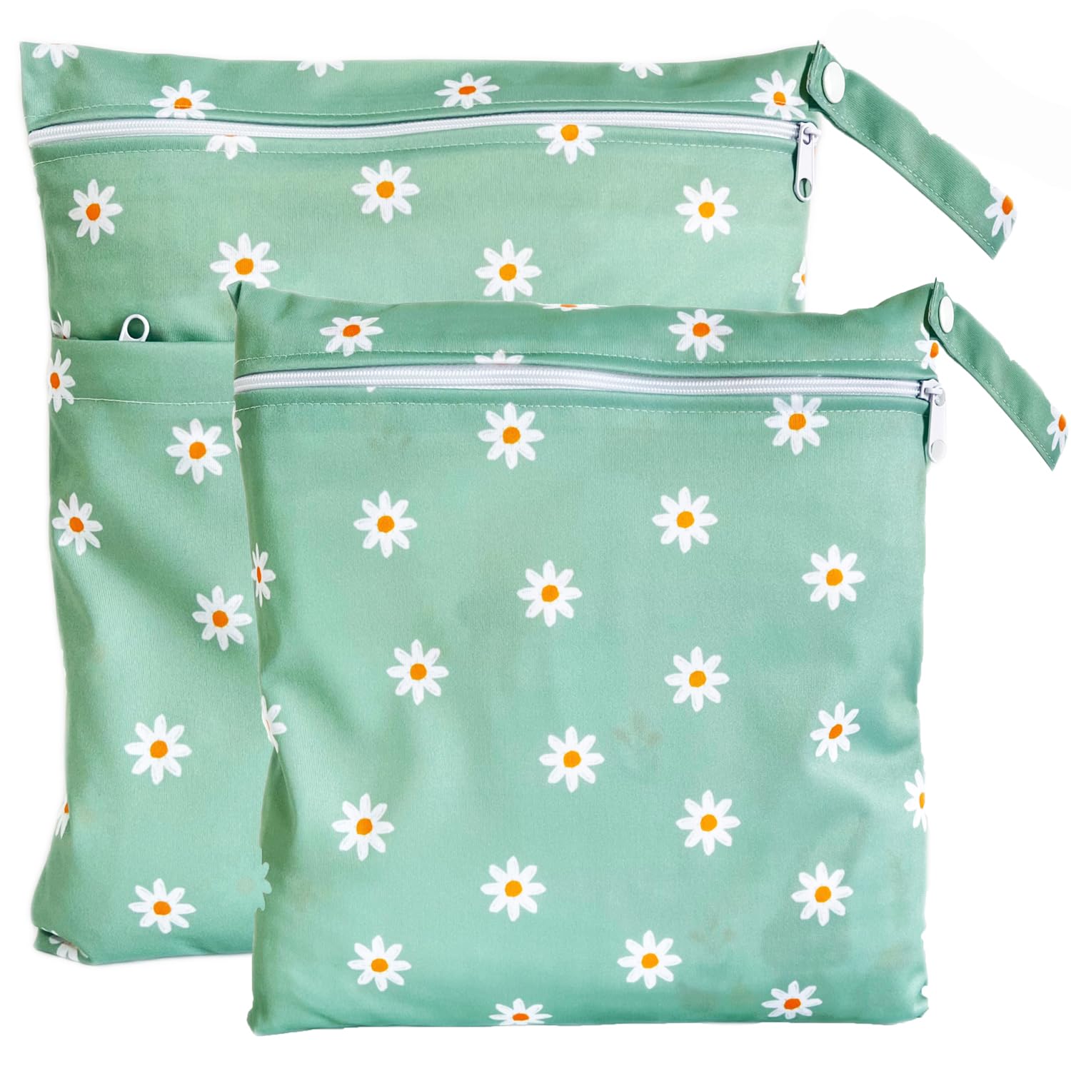 TRASUN Wetbag Kindergarten Nasstasche Windel Taschen Schwimmsachen Nassbeutel Nasse und Trocken Wickeltasche 2er Wasserdicht Waschbar Nassbeutel Organiser für Kleinkind