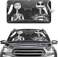 Vista 23 de GENANY Divertido parasol para parabrisas para sedán, SUV, camión (55 x 29 pulgadas), parasol de automóvil, bloquea los rayos UV, accesorios