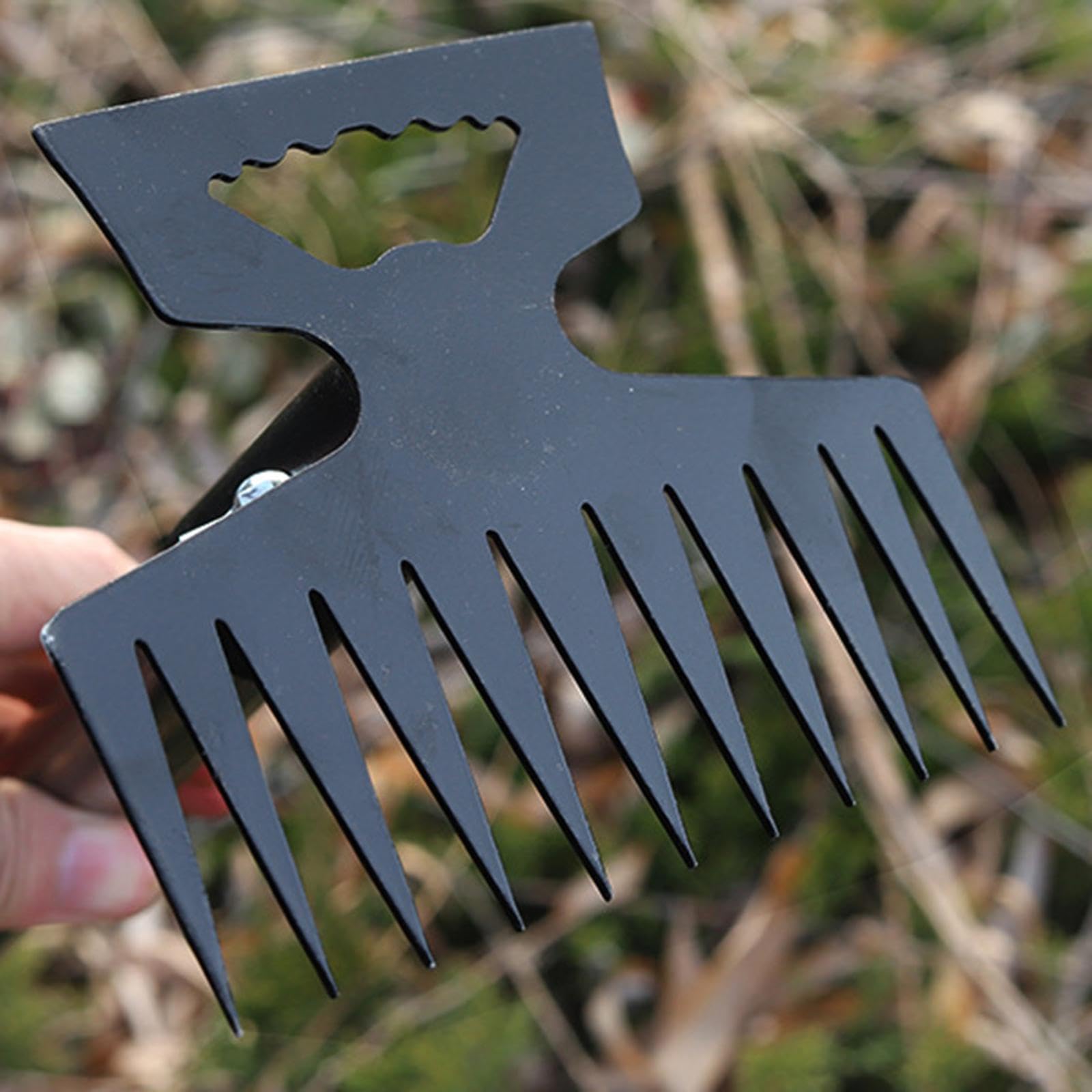 Qianly Estirpatore Manuale per Diserbo Attrezzo Rimuovi Erbacce Zappa Multiuso in Acciaio Inox Portatile con Impugnatura Regolabile Adatto per Coltivazione O, Palo a 4 Sezioni