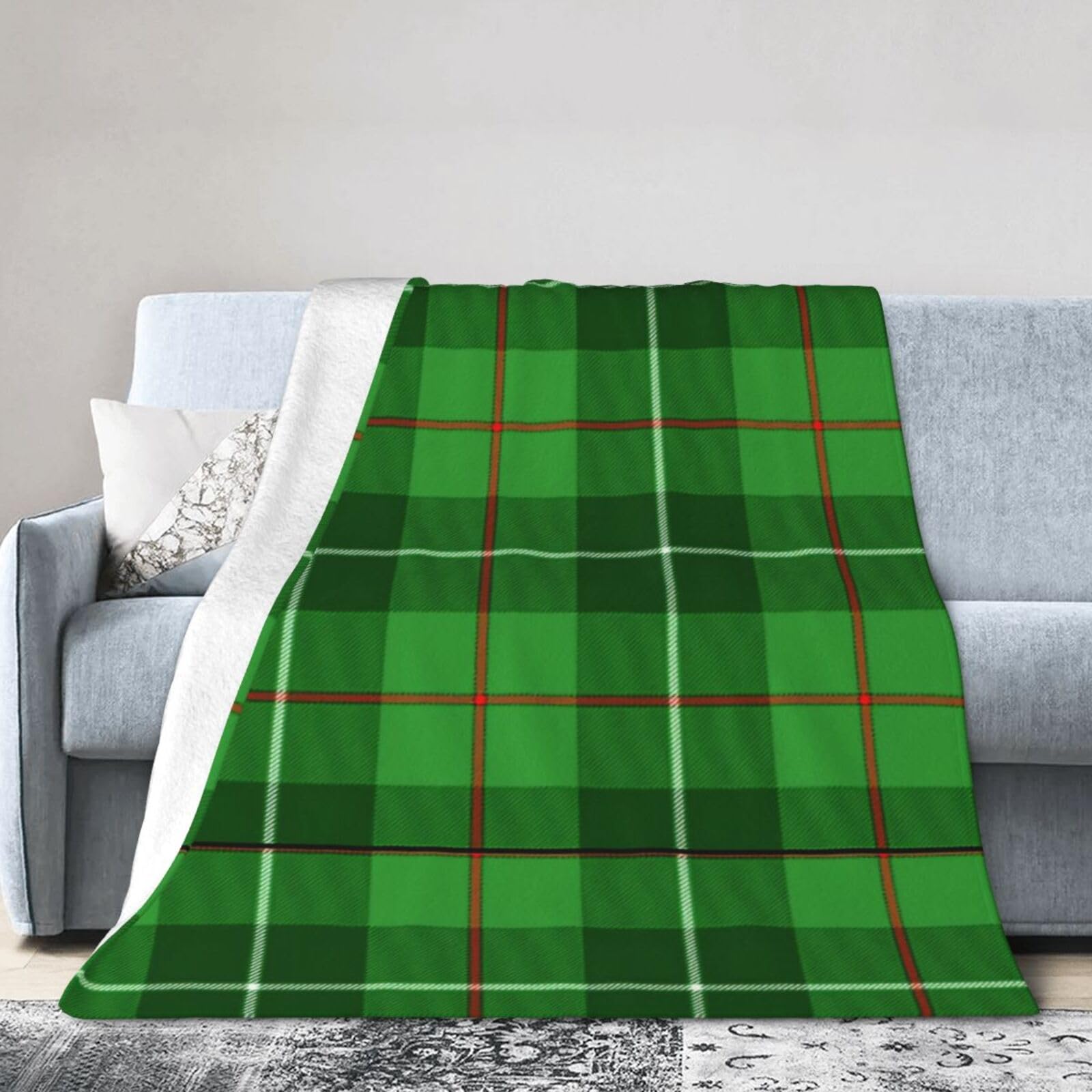 ERTDFXCV Clan Boyle Tartan Blanket 80"x60"