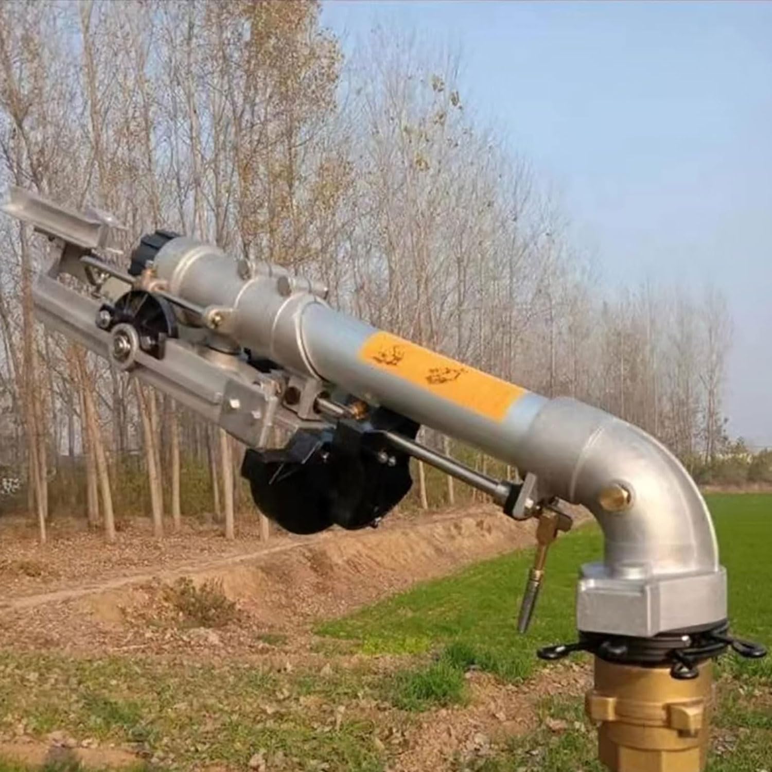 Arroseur Agricole à Haute Pression, Arroseur à Turbine à 360° Pour Grandes Surfaces, Débit D'eau : 13-82 M³/h, Avec 6 Buses Intégrées, Camion-arroseur Destiné à L'irrigation Des Terres Agricoles