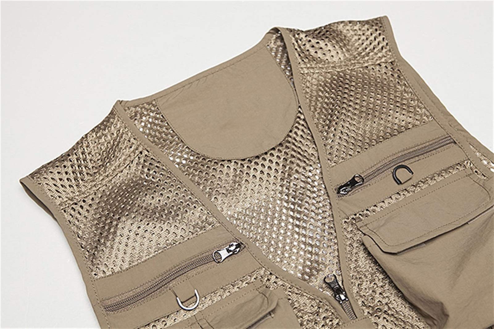 Gilet Tattico da Uomo Gilet Multitasche da Pesca Gilet da Caccia Arrampicata A Cavallo Giacca da Gilet Militare Senza Maniche Waistcoat