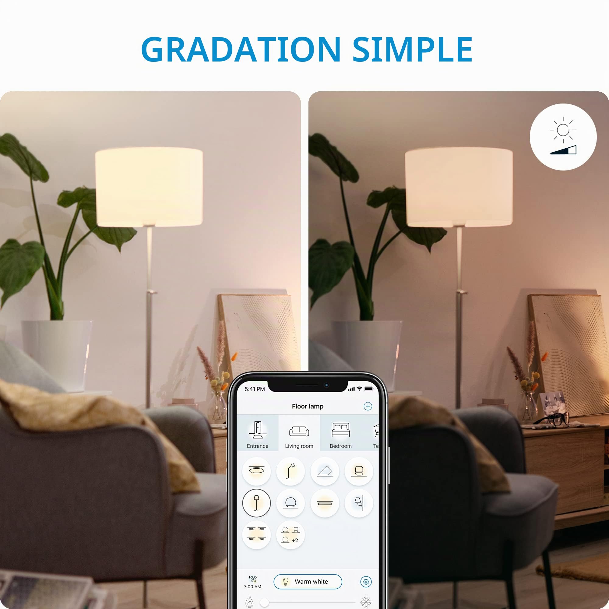 WiZ Spots Connecté Wi-Fi couleur IMAGEO 3x5W 2200-6500K, Blanc, fonctionne avec Alexa, Google Assistant et Apple HomeKit
