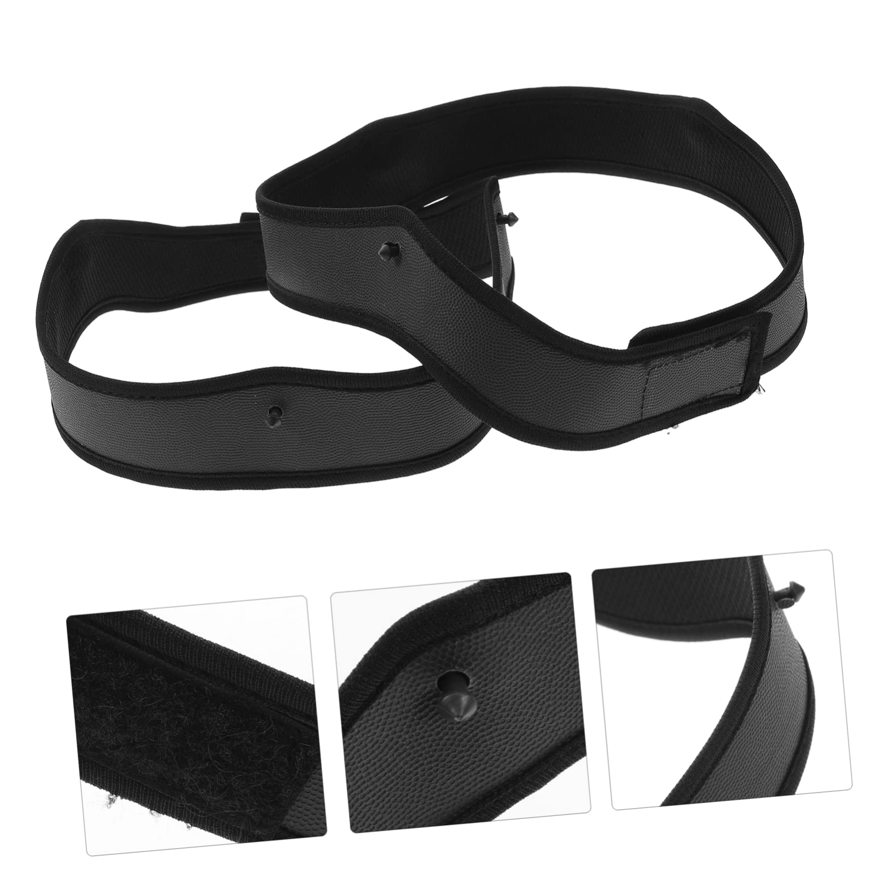 HOMSFOU Helm Stirnband Schutzhelm Schatten Aufkleber Visier Helm Stirnpolster Hut-Sweat-Liner Helmfutter-Set Orange Schutzhelm Kein Schweißhutfutter Bauhelm Black Baumwolle 3st