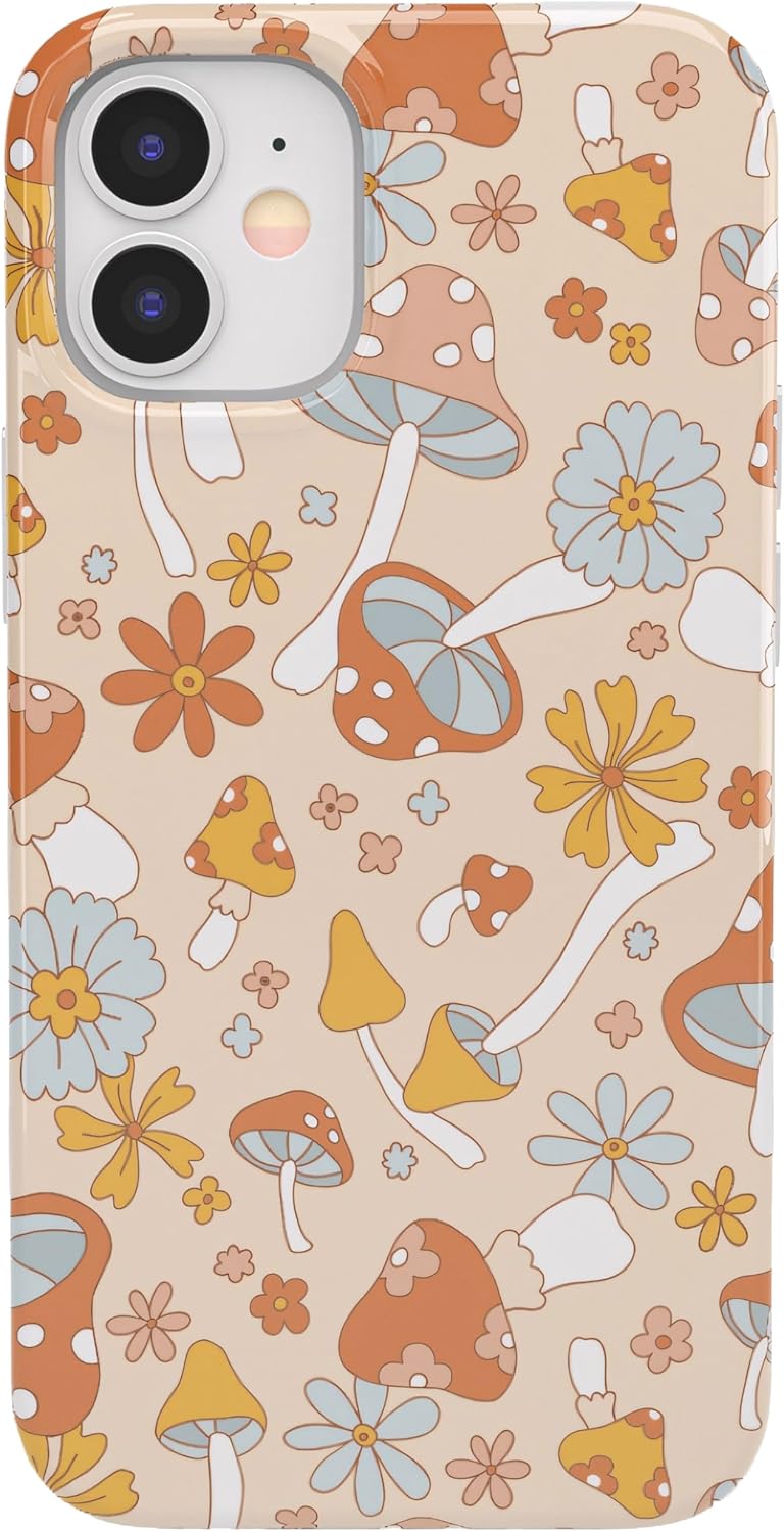 Casely iPhone 11 Case | Mushroom Magic | Retro Floral | Classic Ultra Slim Design