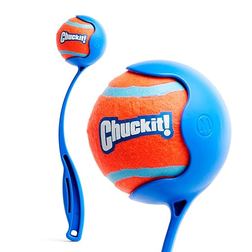 Chuckit! Hondenbal Speelgoed, Hands Free Pick Up and Throw Play, 30 cm, Blauw