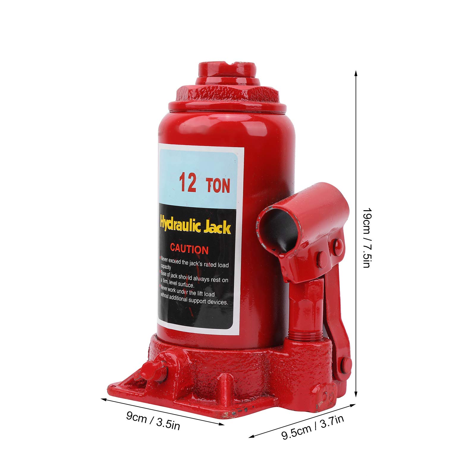 Gato Hidráulico de Botella 12T, Gato de Botella, Gato de Sello, Gato de Palanca, Gato de Cilindro Hidráulico Portátil, para Coche, Caravana, Tractor, Camión, Caravana