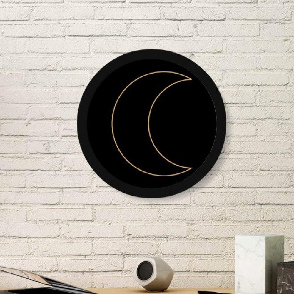 Cadeaux lune totem cadre de peinture ronde noire pour surprendre vos proches passionnés d'art