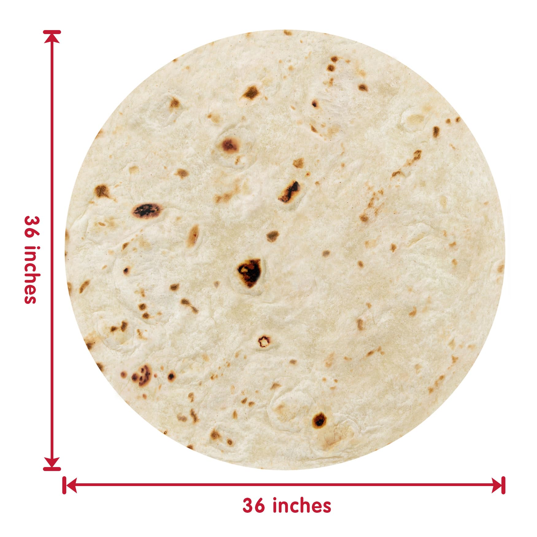 Jorbest Burrito Tortilla Swaddle Blanket Gifts for Baby Toddler Newborn, Tortilla Baby Blanket Funny Gifts for Baby Shower Boys Girls, Food Taco Blanket 285 GSM Flannel Blanket (Yellow, 36 inches)