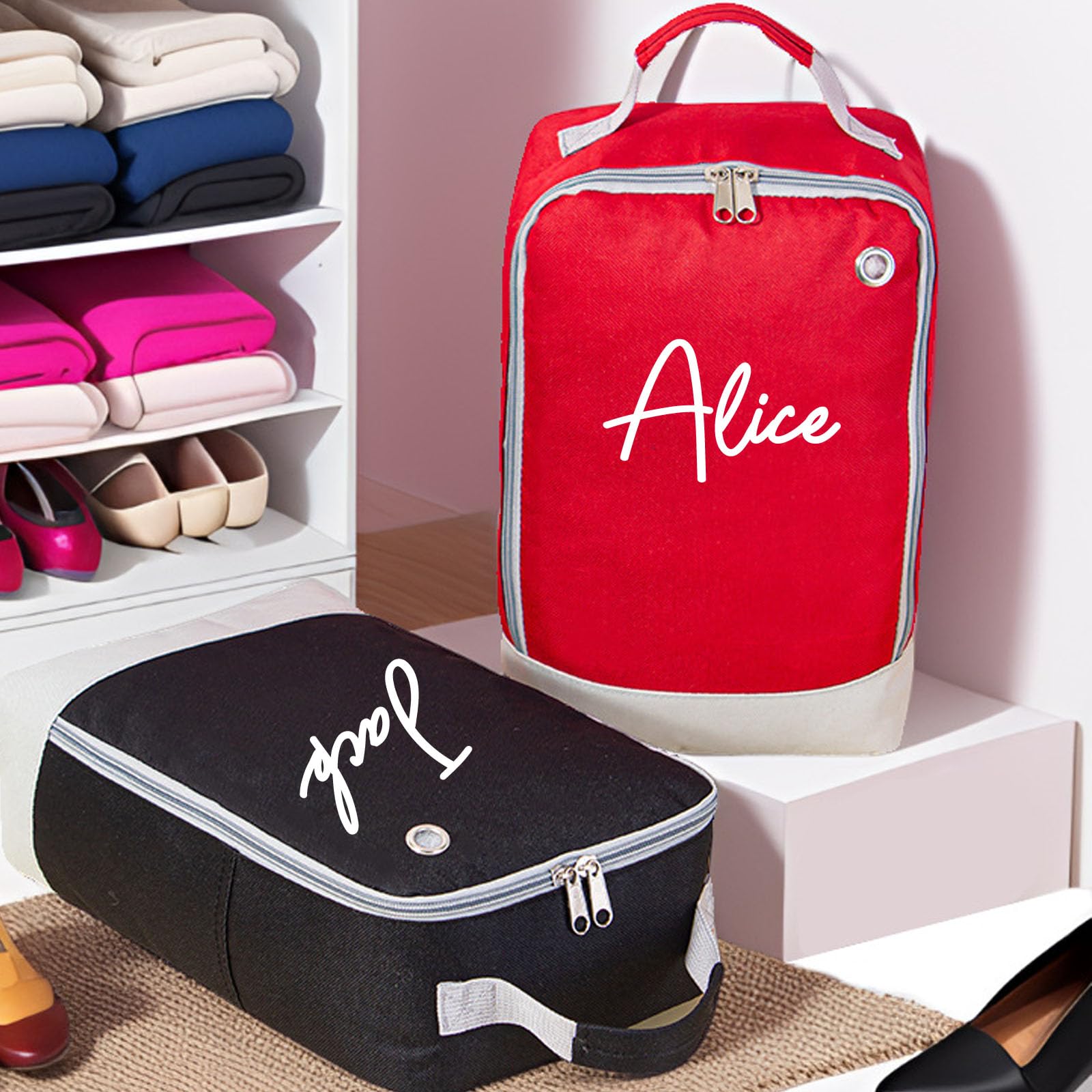 Bolsa impermeable para botas personalizada 32x10x20 cm almacenamiento calzado deportivo