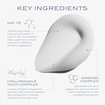 111SKIN Cryo Revitalising Moisturiser, Hydrating Gel Face Cream with Hyaluronic Acid, Ginseng Complex & ATP for Skin & Neck, Firming & Tightening Daily Face Moisturizer for All Skin Types, 1.69 fl oz