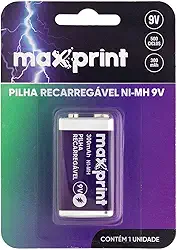 Pilha Recarregavel Maxprint 9V - BT c/1