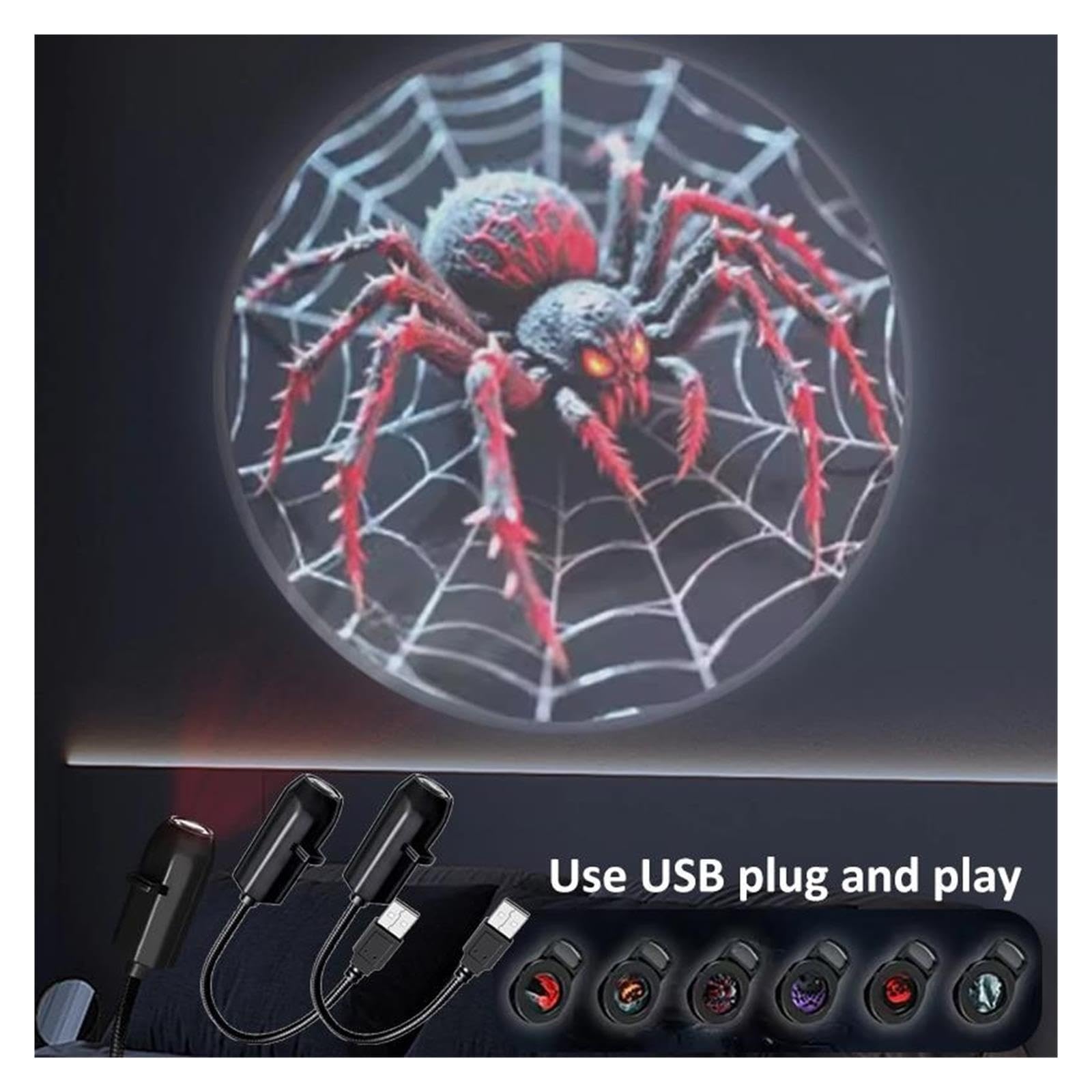 Luz De Proyección USB, Ambiente Festivo De 5 V
