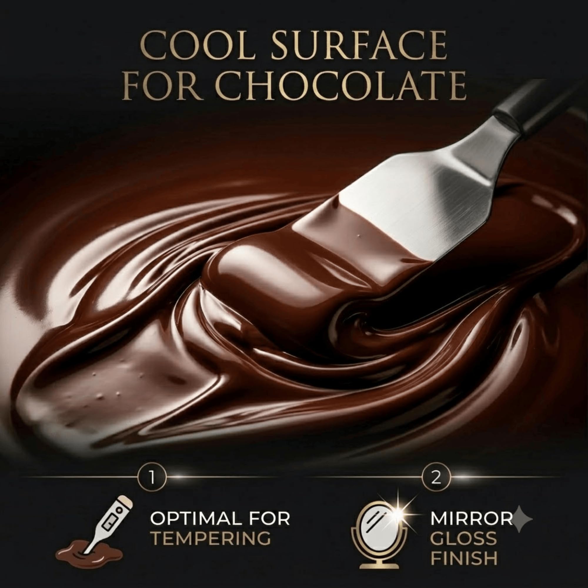 Planche à Pâtisserie en Marbre Blanc de Carrare 59x46,5 cm - Plan de Travail Professionnel avec Rebord pour Pétrir - Planche de Cuisine pour Pain Pizza, Pâtes - Plaque Polie pour Tempérage du Chocolat