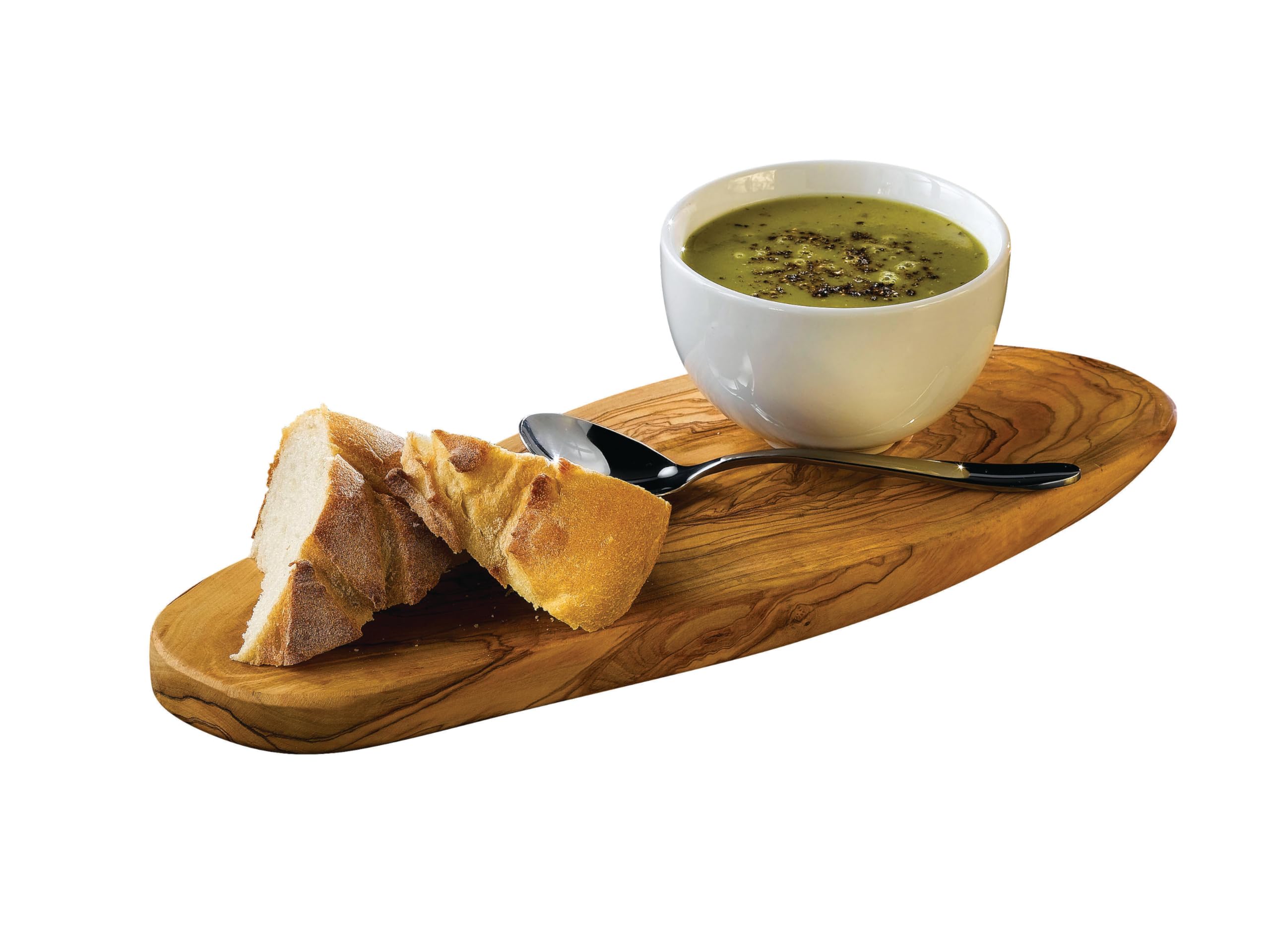 Nextday Catering Equipment Supplies owrps madera de olivo rústico fuente, 35 cm x 13 cm