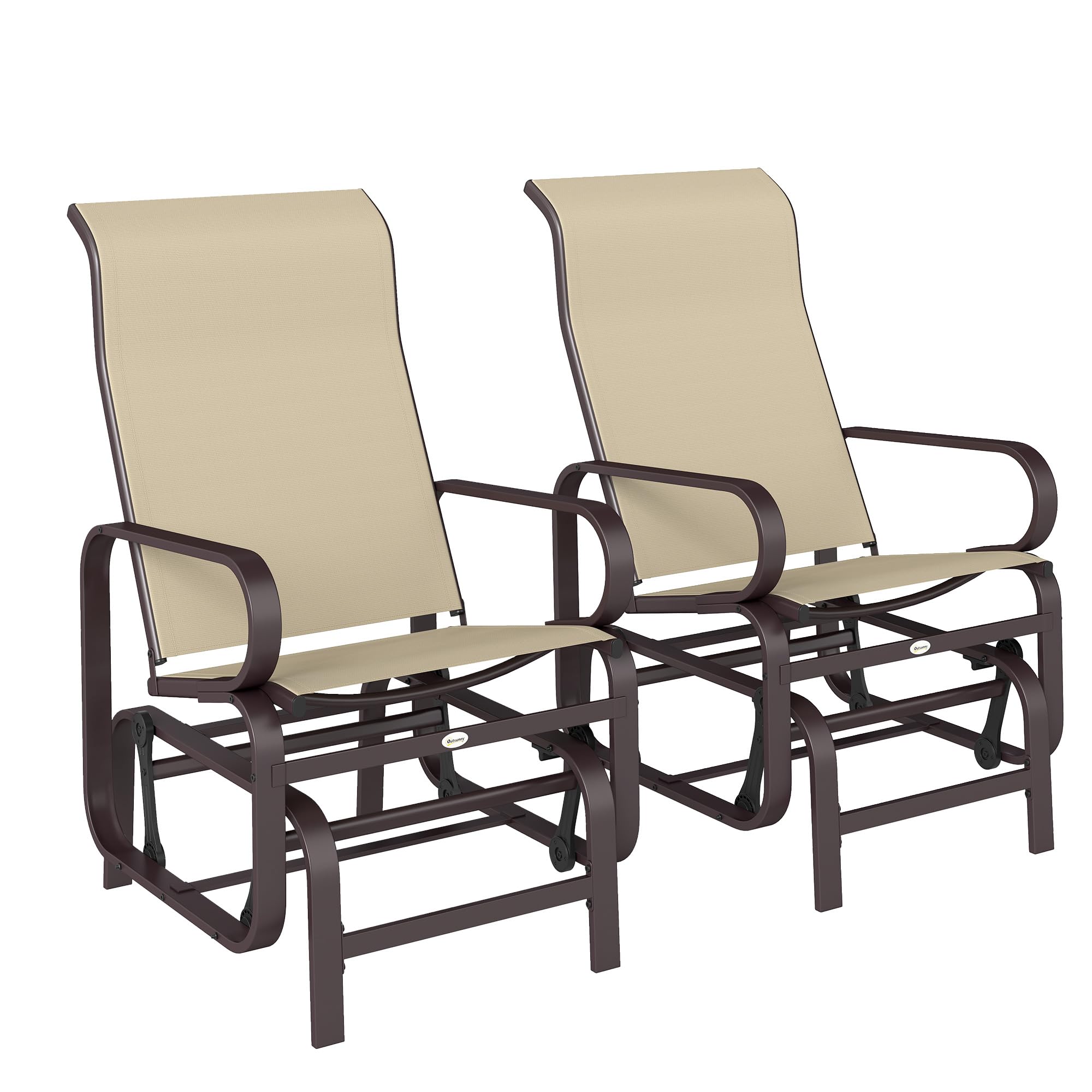 Outsunny Glider Chair Set of 2