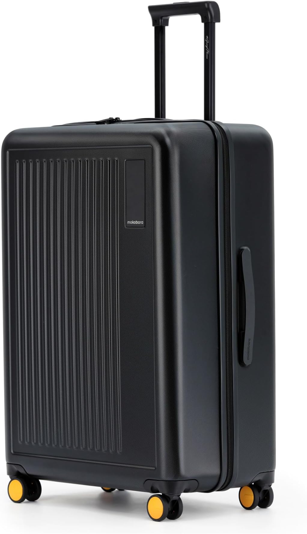 - Transit Luggage Checkin Large|100 Liters Capacity Polycarbonate Hardshell|8 Hinomoto Wheels TSA Approved Lock|for Extended Trips | Black | Money Moves